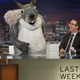 Pictured: The squirrel that launched a lawsuit. Oh, and John Oliver (Photo: Eric Liebowitz/HBO)